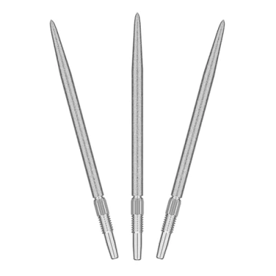 Abbildung von Target Darts Swiss Point SLK Luke Littler Dartspitzen (3er Pack Spitzen) 42MM Silber Raue strukturierte Dartspitzen, Ersatz Steeldarts Spitzen, Professionelles Dart Zubehör