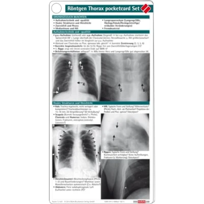 Abbildung von Röntgen Thorax pocketcard Set