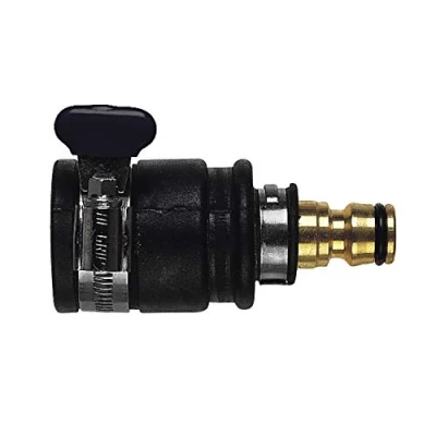 Abbildung von C.K Wasserhahnanschluss aufsteckbar 20 30 mm Durchmesser Massives Messing Sicher &amp; Strapazierfähig Sicheres Fixieren Robust Korrosionsbeständig, Schwarz/Silber/Gold