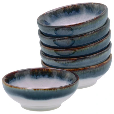 Abbildung von CreaTable, 21812, Serie Cascade, 6 teiliges Geschirrset, Sojaschlen Set aus Steinzeug, spülmaschinen und mikrowellengeeignet, Qualitätsproduktion