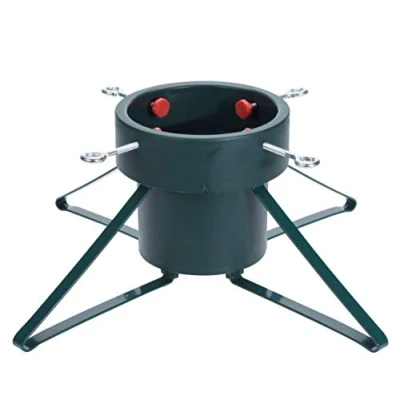 Abbildung von Spetebo Weihnachtsbaumständer aus Metall groß/grün für Bäume bis 250 cm Höhe Christbaumständer Baumständer