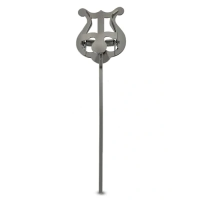 Abbildung von GEWA Marschnotenhalter Vernickelt Kleine Lyra 1 Drücker Stiellänge 14 cm