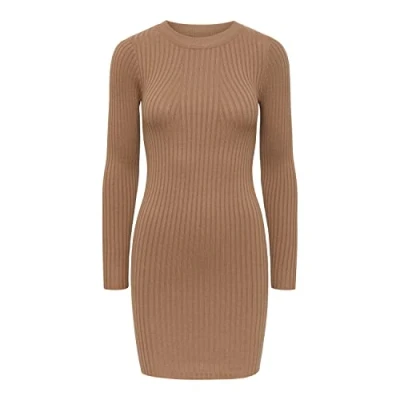 Abbildung von Pieces Pccrista O NECK Dress Etuikleid, Damen, Größe: Small, Fossil