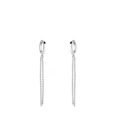 Abbildung von Sofia Milani BALL Chain Ohrringe, Damen, Größe: One Size, Silver