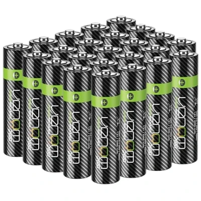 Abbildung von Venom Power Recharge AA Batterien, 2.100 mAh, hohe Kapazität, wiederaufladbar, 24 Stück