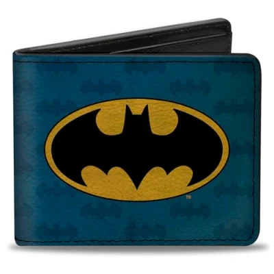 Abbildung von Buckle Down Unisex Erwachsene Bifold Wallet Batman Zweifalten Geldbörse, Mehrfarbig, Einheitsgröße