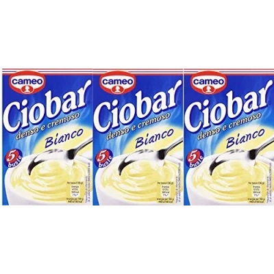 Abbildung von Cameo Ciobar Gusto Bianco Italienische weiße dicke heiße Schokolade, 3er Pack (3 x 5 Stück)