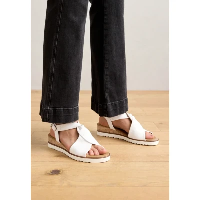 Abbildung von Gabor Damen Keilsandalen, Frauen Sandalen,Leichte Mehrweite (G),Sommerschuhe,Freizeitschuhe,offene Schuhe,Weiss(Kork/offwhi),39 EU / 6 UK