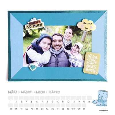Abbildung von folia Kalender zum Selbstgestalten 23,0 x 24,0 cm