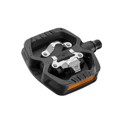Abbildung von LOOK Cycle GEO Trekking Grip Fahrradpedale Ultra robuste Hybrid Pedale 1 Clipless Seite, Flache Seite mit Elastomer Ideal für Jede Fahrt Easy + Cleats