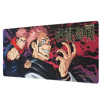 Abbildung von Grupo Erik Mauspad XXL Jujutsu Kaisen Merch Gaming Mousepad rutschfest und Wasserabweisend Groß Mouse Pad Schreibtischunterlage PC Zubehör