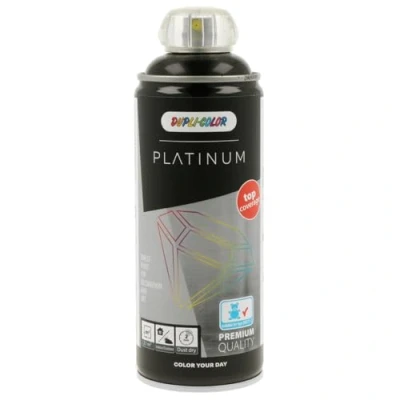 Abbildung von Dupli Color 721106 PLATINUM RAL 9005 tiefschwarz glänzend 400 ml