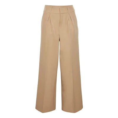 Abbildung von ICHI Ihlexi PA5 Stoffhose, Damen, Größe: 34, Tannin