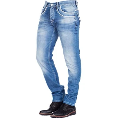 Abbildung von Cipo &amp; Baxx BUSK Jeans Straight Leg, Herren, Größe: 36x34, Standard