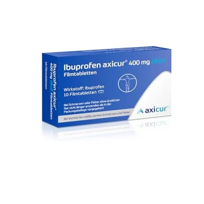 Abbildung von Ibuprofen Axicur 400 mg akut Filmtablett 10 St