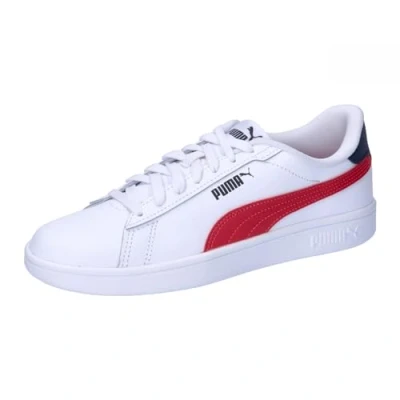 Abbildung von Puma Smash 3 0 L JR Unisex Sneaker low für Kinder, Größe: 37.5, White club redclub navy Schuhe
