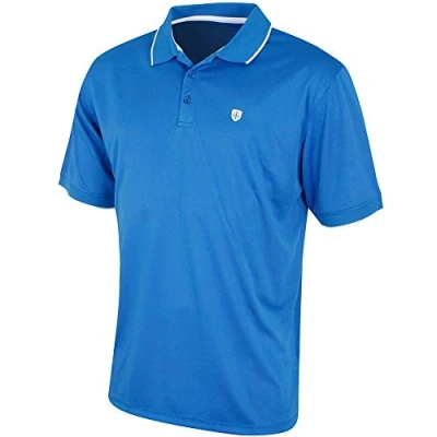 Abbildung von Insel Grün Herren Solide CoolPass Polo Hemd Light Marine M