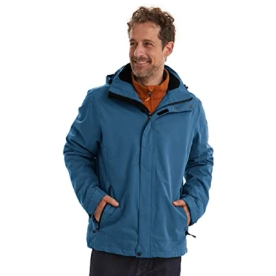 Abbildung von Killtec Herren Xenios Funktionsjacke Mit Abzippbarer Kapuze, Jeansblau, 3XL
