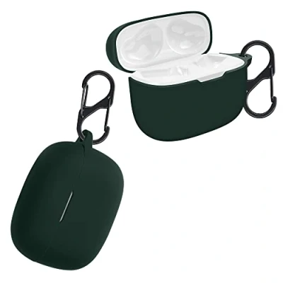 Abbildung von kwmobile Hülle kompatibel mit JBL Wave 200TWS Kopfhörer Case TPU Silikon Cover Schutzhülle in Dunkelgrün