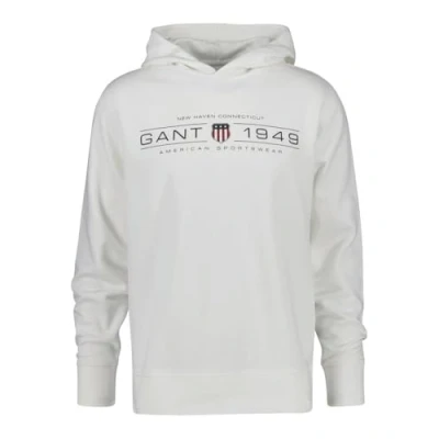 Abbildung von GANT Graphic Hoodie Kapuzenpullover, Herren, Größe: Small, Eggshell