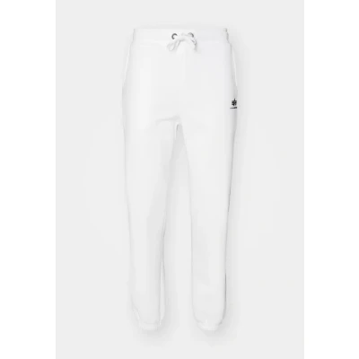 Abbildung von Alpha Industries Basic Jogger Small LOGO Jogginghose, Herren, Größe: Medium, White