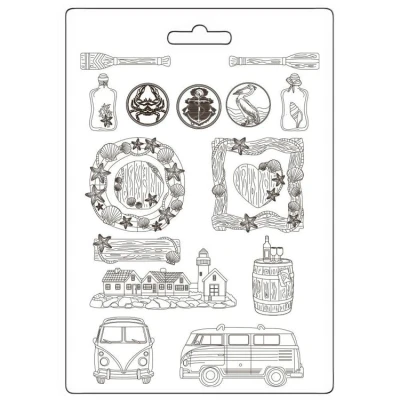 Abbildung von Stamperia Silent Sea A4 Soft Mould (K3PTA4591)