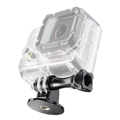 Abbildung von Mantona 1/4 Zoll Stativgewinde Adapter (geeignet für GoPro Hero 11 10 9 8 7 6 5 4 3+, Session)