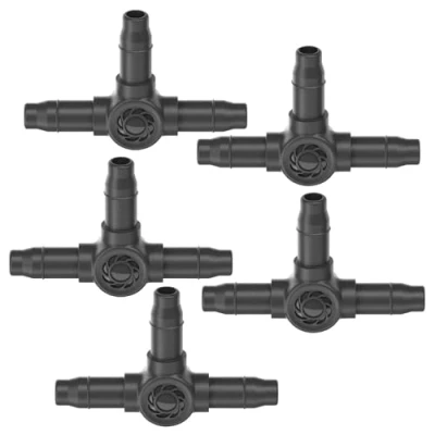 Abbildung von Bewässerung 5X T Stück Verteiler Zubehör für das Gardena Micro Drip System 4,6 mm (3/16&quot;) (5X 4,6mm)
