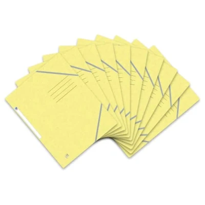 Abbildung von Oxford Top File + Eckspannermappe A4, extrastark aus Karton, pastell gelb, 10er Pack