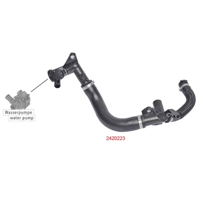 Abbildung von METZGER 2420223 Kühlerschlauch EPDM (Ethylen Propylen Dien Kautschuk) PEUGEOT: 207 SW, Schrägheck, Partner II Tepee, CITROËN: C3 Picasso,