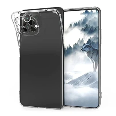 Abbildung von kwmobile Hülle kompatibel mit Xiaomi 11 Lite (5G) NE/Mi Silikon Handyhülle Transparent Handy Case in