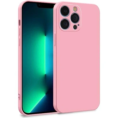 Abbildung von MyGadget Hülle kompatibel mit iPhone 13 Pro Zweilagige Handyhülle Kameraschutz Cover Innenfutter &amp; Silikon außen Rosa