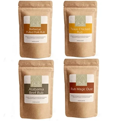 Abbildung von JKR Spices BBQ Rub Set 4x500g Barbecue Grillset Magic Dust + Pulled Pork Alabama Beef Texas Chicken