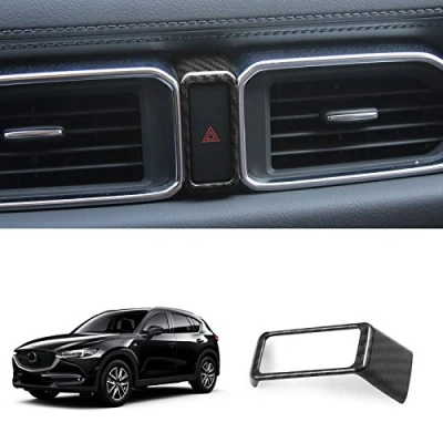 Abbildung von für CX 5 CX5 KF 2017 2021 Kohlefaserfarbe Interieur Warning Light Dekor ABS Kunststoff 1 Stück