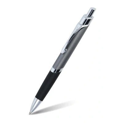 Abbildung von Online Druck Kugelschreiber, Sporty Gun, Aluminium Kulli, auswechselbarer Mine, dokumentenecht, Schreibfarbe schwarz, Metallclip, 1 Stück