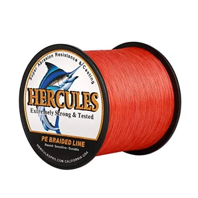 Abbildung von HERCULES Super Cast 100m 2000m Yards Geflochtene Angelschnur 10lb 300lb Test für Salzwasser Süßwasser PE Geflecht Fischdraht Superline 8 Stränge