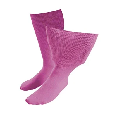 Abbildung von IOMI Sock Shop Footnurse Herren &amp; Damen socken extra weit bund ödeme beine behandlung gesundheitssocken für geschwollene füße (37 40 eur, Purple)
