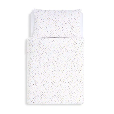 Abbildung von Snüz Baby Bettwäsche Set, Kinderbettwäsche 100 x 120 cm &amp; 40 60 Mehrfarbiges Tupfen Design, Kleinkind, Atmungsaktive Jersey Baumwolle, Langlebig, Passend zur SnüzKot Bettdecke