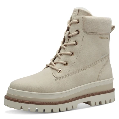 Abbildung von Tamaris Plateaustiefelette, Damen, Größe: 40, Ivory Schuhe