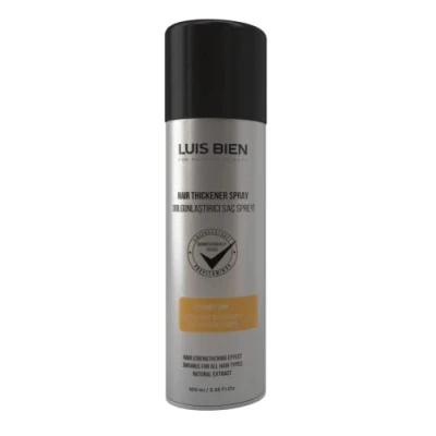 Abbildung von Luis Bien Haarverdichtungsspray,Streuhaar zur Haarverdichtung,Haarverdichter,Haarpulver mit Haaraufbaufasern aus Keratin,Vollem und Naturliche Haar in 30 Sekunden 100 ML(BLOND)