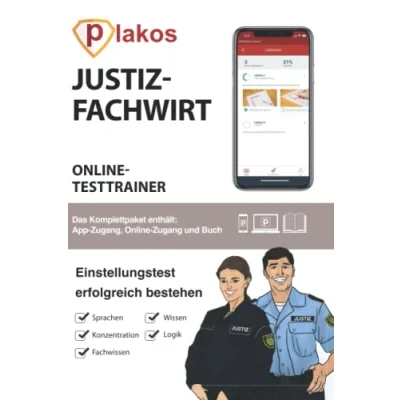 Abbildung von Justizfachwirt Einstellungstest Online Testtrainer: Die perfekte Vorbereitung für den Einstellungstest, das Assessment Center und mündliche Auswahlverfahren.