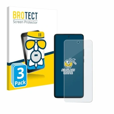 Abbildung von BROTECT Entspiegelungs Schutzglas für Motorola Moto G84 (3 Stück) Schutz Folie Panzerfolie Glas Matt [Extrem Kratzfest 9H, Anti Reflex]