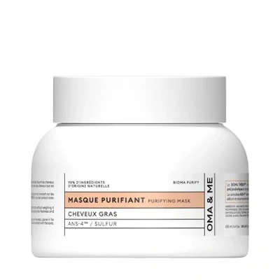 Abbildung von OMA &amp; ME Klärende Maske für fettiges Haar Pflegt, macht die Spitzen weich und reguliert den Talg Haarmaske mit ANS 4 Schwefel, 98% Inhaltsstoffe natürlichen Ursprungs 250 ml
