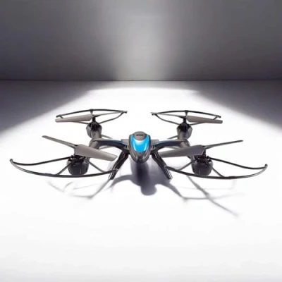 Abbildung von RC ferngesteuerte Drohne mit LED Beleuchtung, Quadcopter Gyroskop, Headless Mode, 3D Flip Looping Funktion, Drone m. Propeller Schutz und Ersatzakku, Spielzeug Quadrocopter f. Kinder u. Erwachsene
