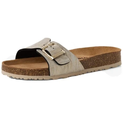 Abbildung von Tamaris Pantolette flach, Damen, Größe: 41, Lt gold struct Schuhe