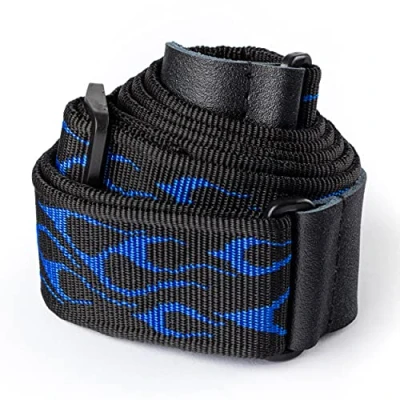 Abbildung von Jim Dunlop Gitarrengurt, Flambe Blue (blaue Flamme)