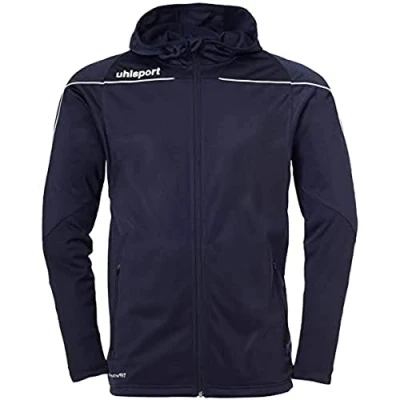 Abbildung von uhlsport Kinder Stream 22 Track Hood Jacke, Marine/Weiß, 116