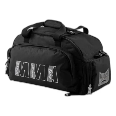Abbildung von METAL BOXE Sac A DOS MMA Rucksack mit Schultergurten oder Einer klassischen Tasche Griffen und Schulterriemen, Schwarz, one Size