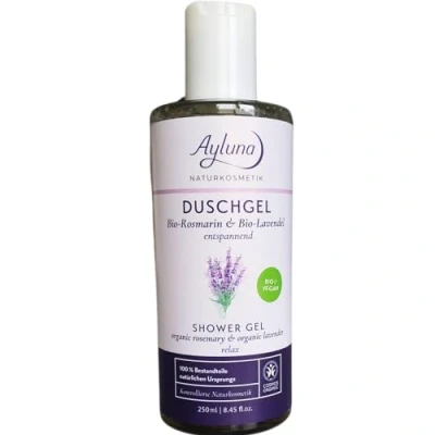 Abbildung von Ayluna Naturkosmetik Duschgel bio Rosmarin &amp; Lavendel entspannend, 250ml, vegan