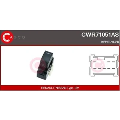 Abbildung von CASCO CWR71051AS Schalter, Fensterheber vorne NISSAN: Almera II Schrägheck